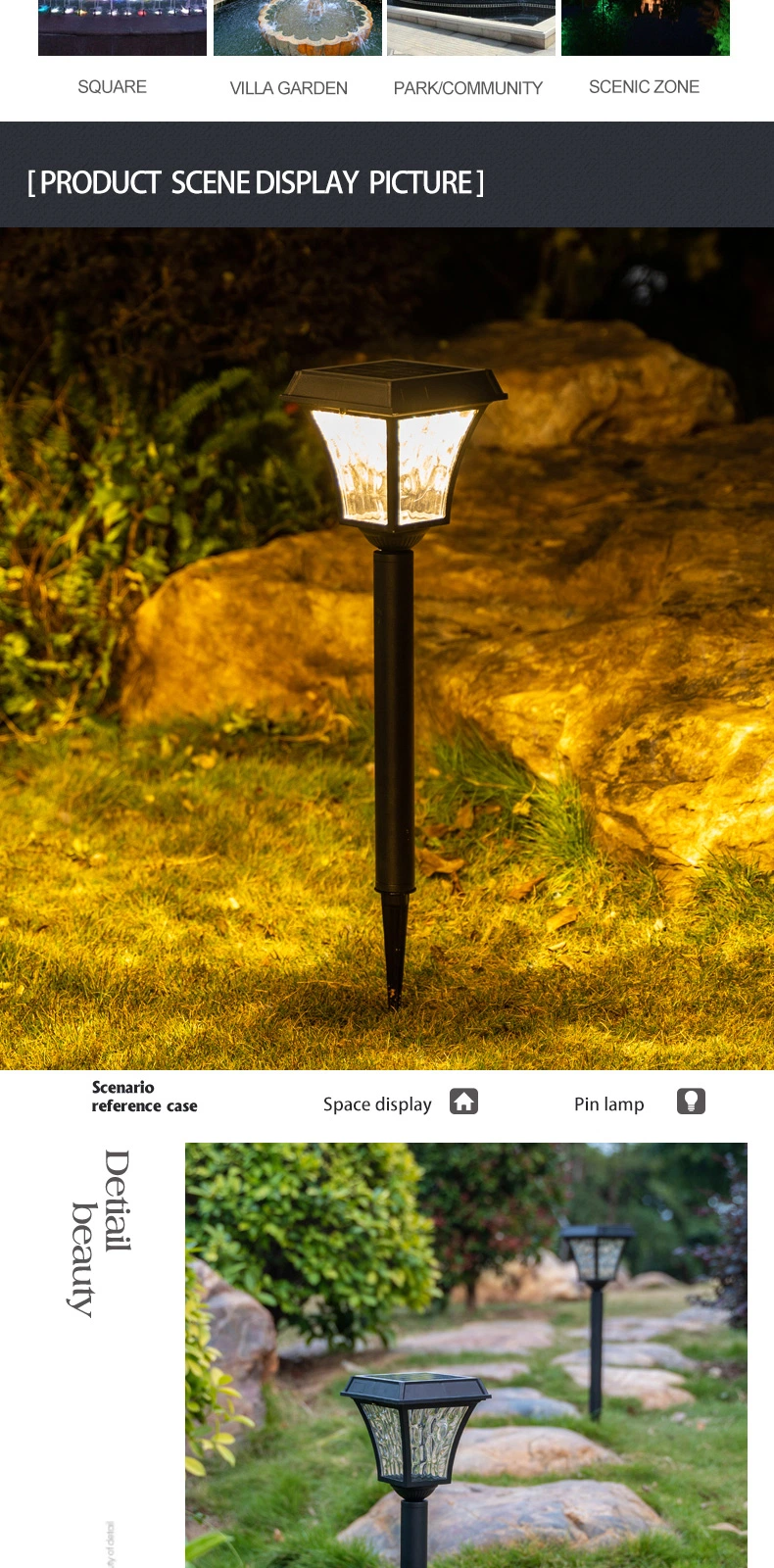 Solar LED Lights for Outdoor Patio Pathways