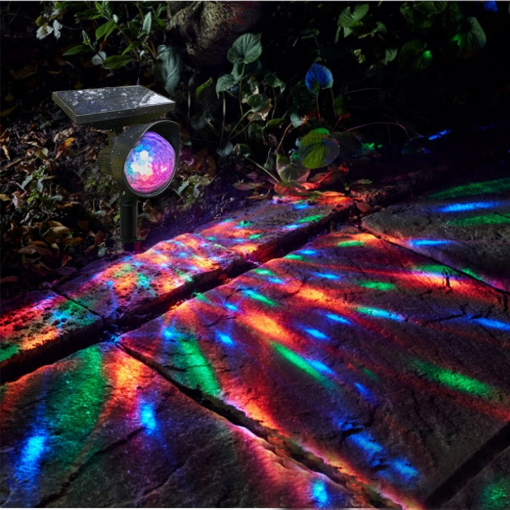 Outdoor Spotlight Solar Landscape Light Decoration Projection Lamp Pathway Patio Garden Ci23565