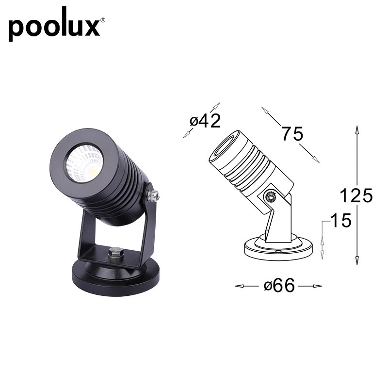 3W Outdoor Waterproof Integrated LED Garden Light for Lawn, Patio, Yard, Walkway, Driveway Path Courtyard Lamp