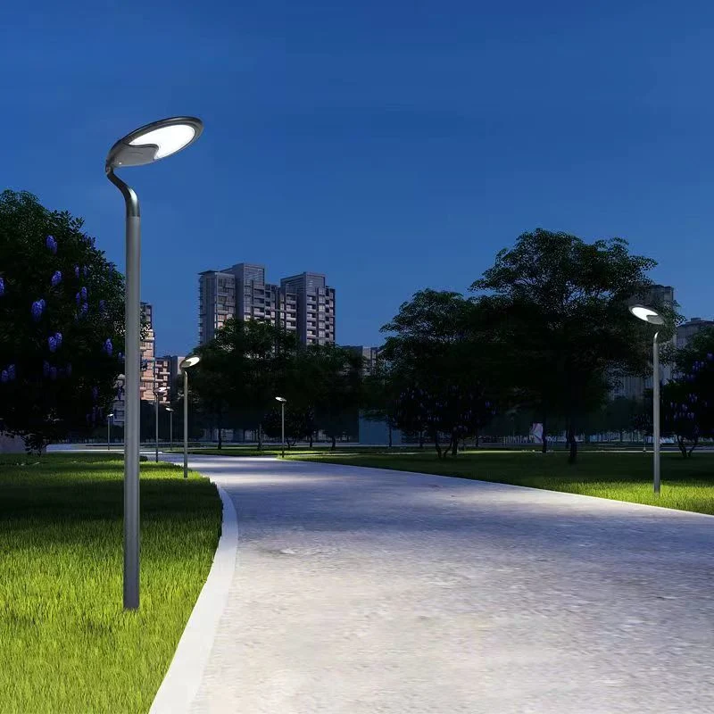 High Quality CE 150lm/W Solar Outdoor Lighting Lamp 5m Pole LED Garden Lamp for Park Yard Patio Landscape Lighting