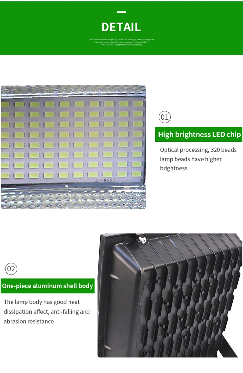 Energy Saving Dusk Dawn Remote Control 100W 200W LED Solarflood Light Outdoor