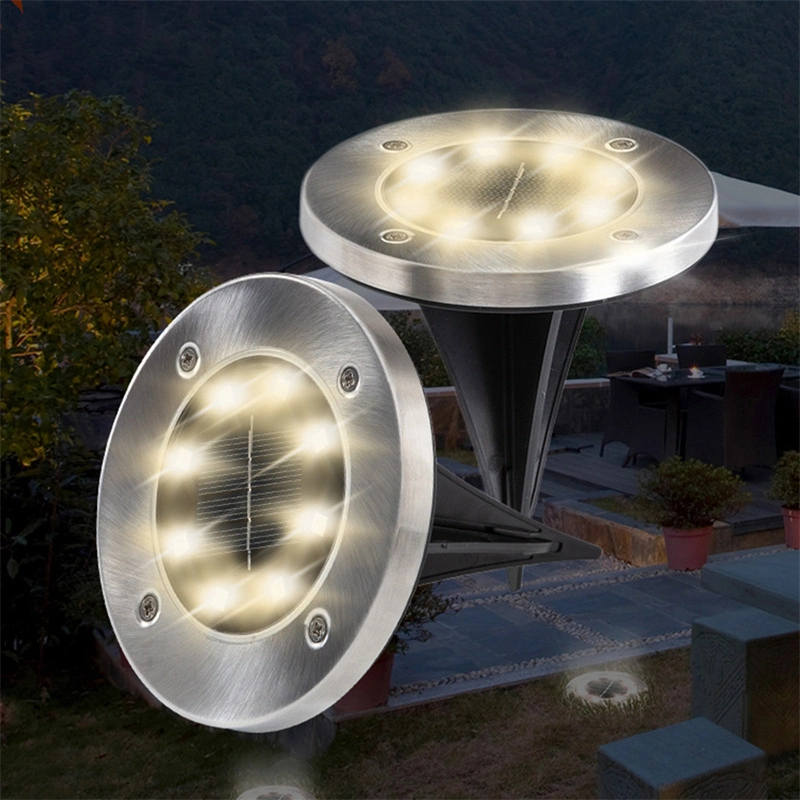 Outdoor Lantern Path Floor Under Ground Spot Garden Solar Yard Lawn Light