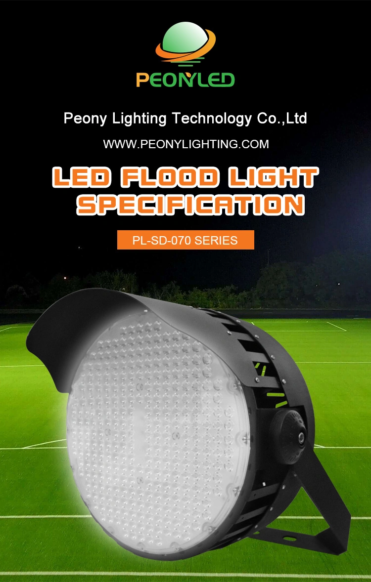 IP66 Outdoor Round Cricket Tennis Courts Soccer LED Flood Field 400W 500W 600W 800W 1000W 1200W High Mast Sport Stadium Light