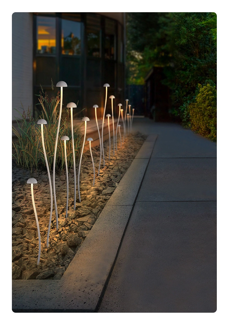 3W LED Outdoor Use Decorative Mushroom Steel Spike Lawn Light