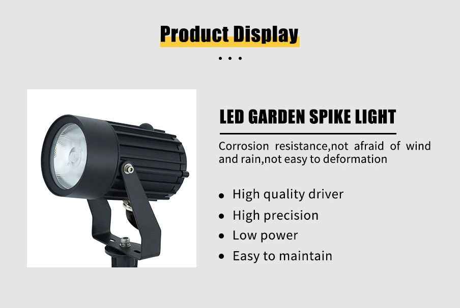 Low Price Landscape Lighting Pathway Light LED Spike Lamps for Garden