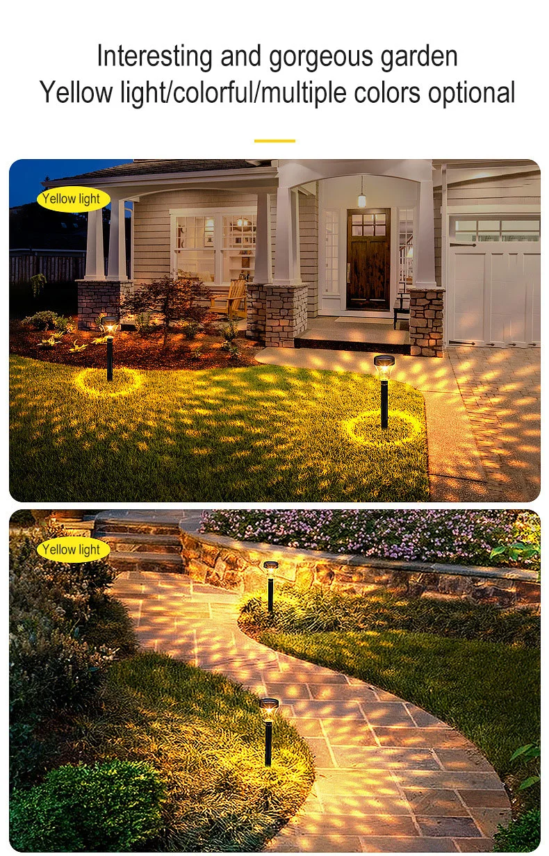 LED Solar Garden Lights for Path Yard Patio Driveway Lawn