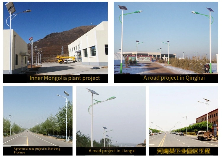 Customized Outdoor All in One Solar Street Light LED Light Pole Solar Lamp for Garden Pathways