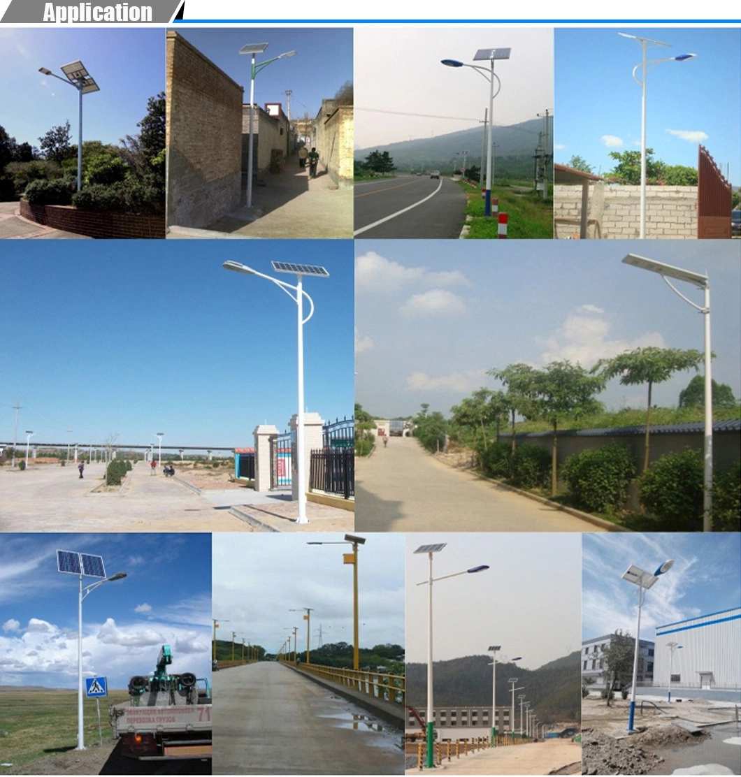 Outdoor Main Road Pedestrian Path Solar Street Light Pole LED Display