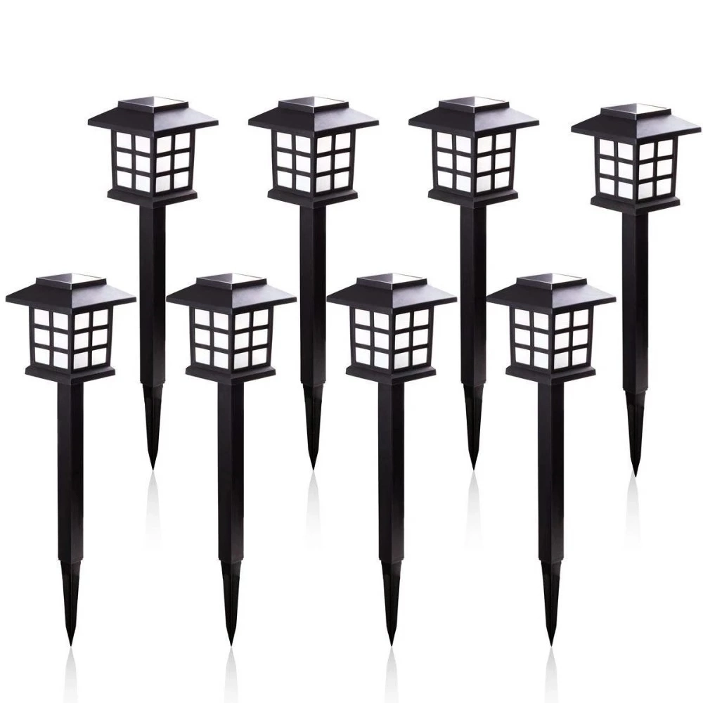 2/4/6/8PCS LED Solar Pathway Lights Waterproof Outdoor Solar Lamp for Garden/Landscape/Yard/Patio/Driveway/Walkway Lighting