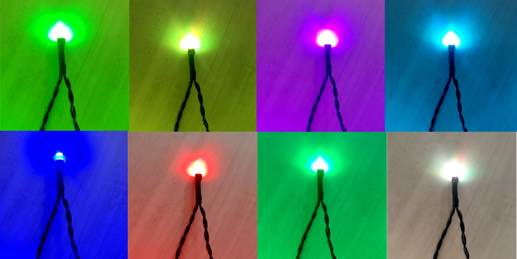 Dimmable Multi-Color Optional RGB Tuya Smart Christmas Tree LED String Light Fairy Light with Music Sync for Home Holiday Patio Decoration