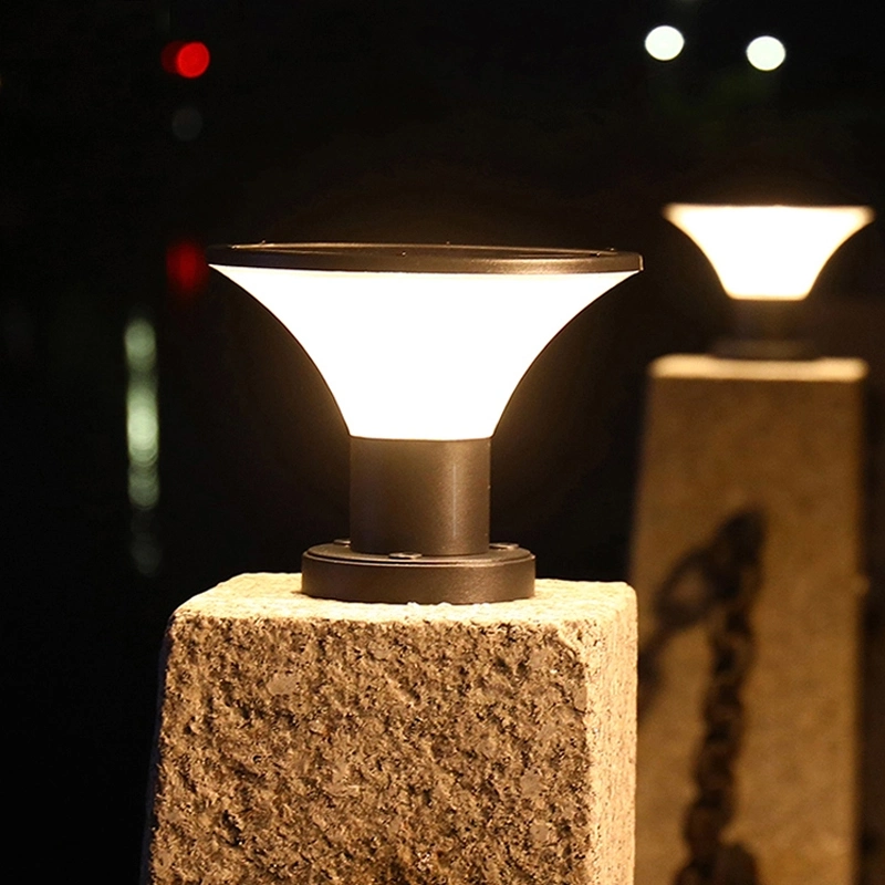 Landscape Bollard Light Outdoor Courtyard Decoration IP65 Waterproof LED Solar Garden Lights for Lawn Patio Yard Walkway