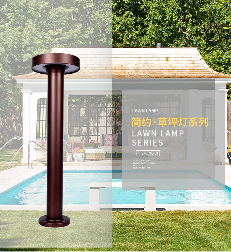 Outdoor LED Patio Light Waterproof IP65 Bollard Lighting Landscape Yard Garden Lawn Light