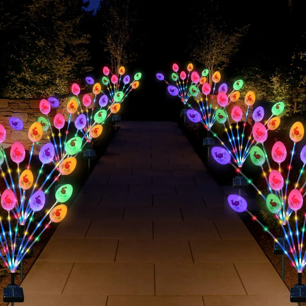 Solar Lawn Light Outdoor Waterproof Easter Egg Holiday Garden Decorative Lighting