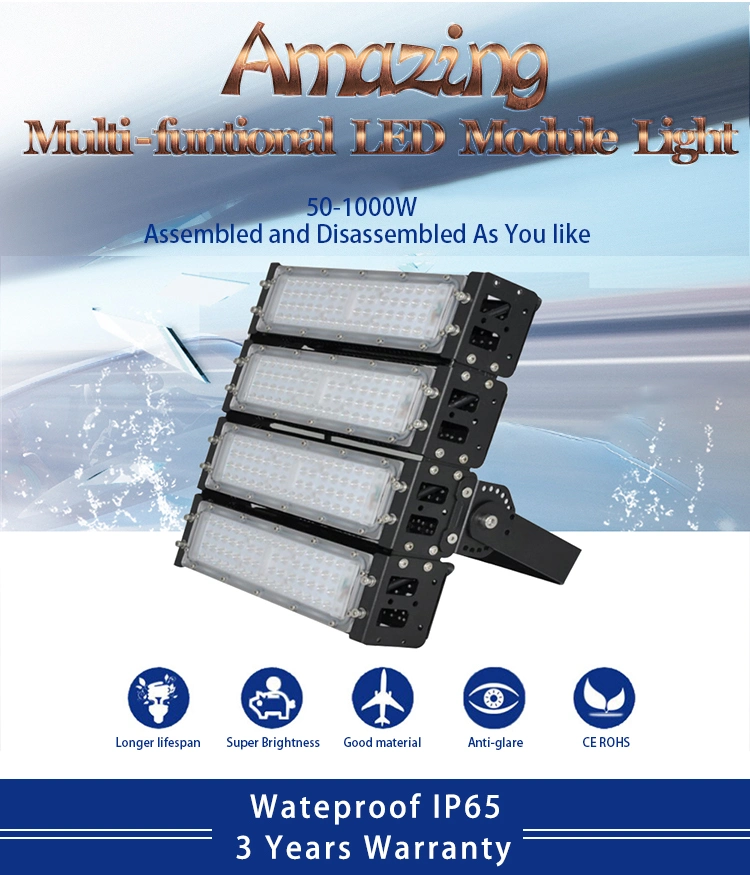 IP65 Waterproof LED Flood Garden1000W Outdoor Flood Light LED 1200W LED Flood Light with 50W COB 150W 200W 300W 400W 500W Football Field