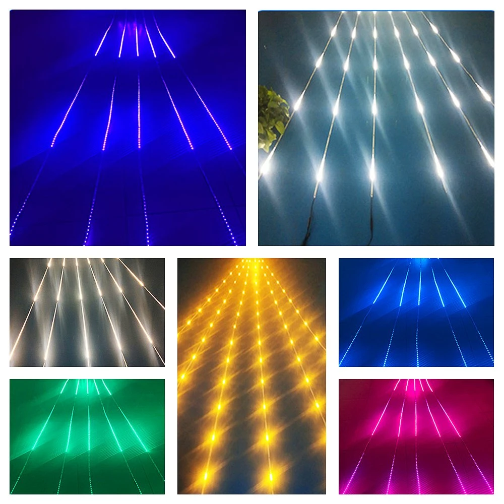 Christmas Lights for House Exterior Addressable LED Light for Garden Deck Patio Pool Weeding Yard Decor