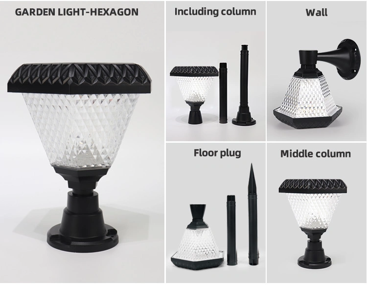 Landscape Light Decorative Lighting Bollard Light Solar Garden Light