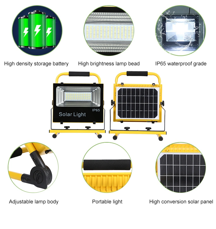 Outdoor Aluminum Patio Landscape Light IP65 Waterproof 100watt LED Solar Garden Light