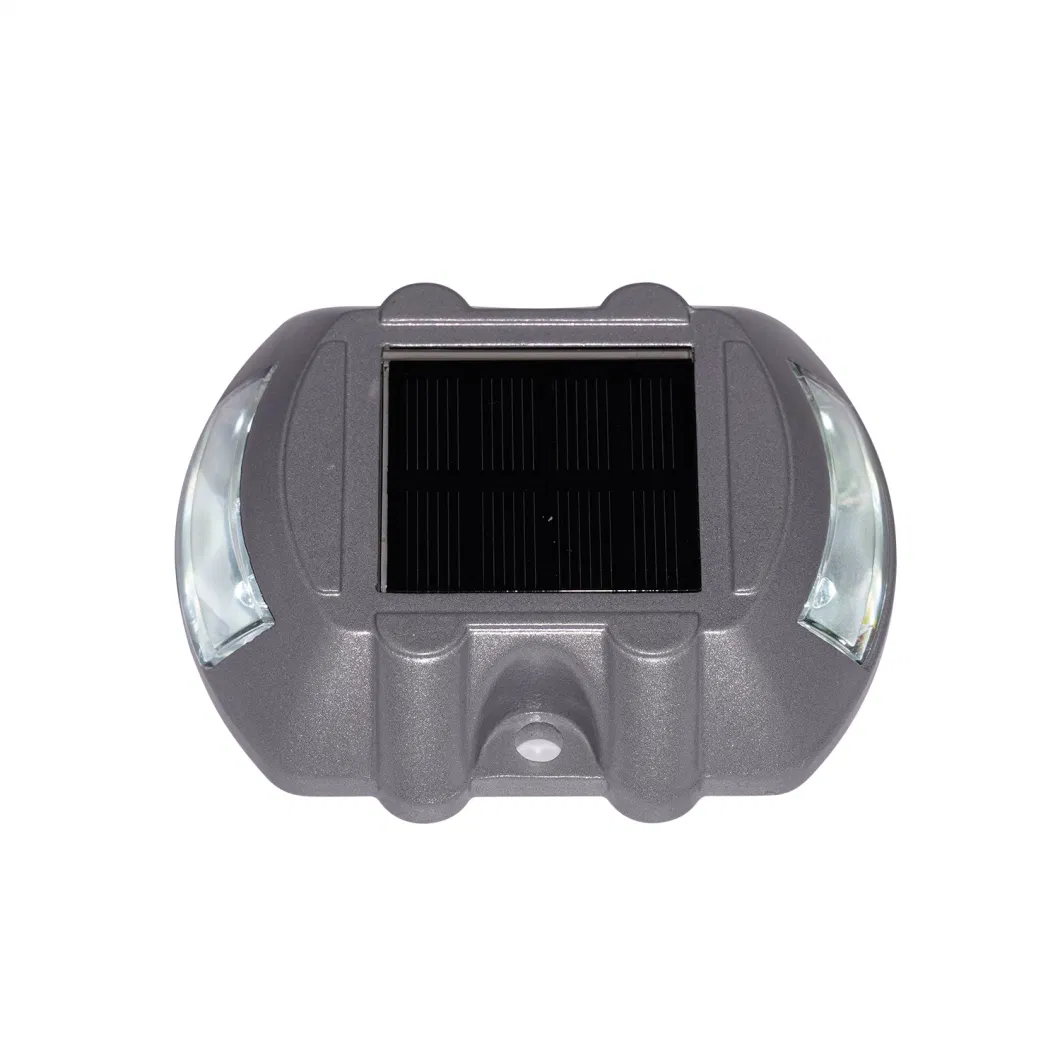 6 LED Solar Road Stud Lighting Aluminum Outdoor Waterproof Road Driveway Dock Path Ground Light