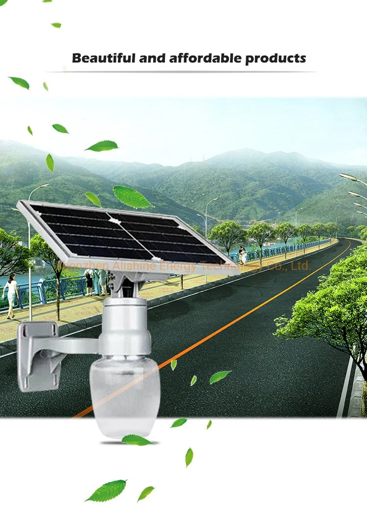 12W Solar Powered LED Street Light for Road Path Garden Square