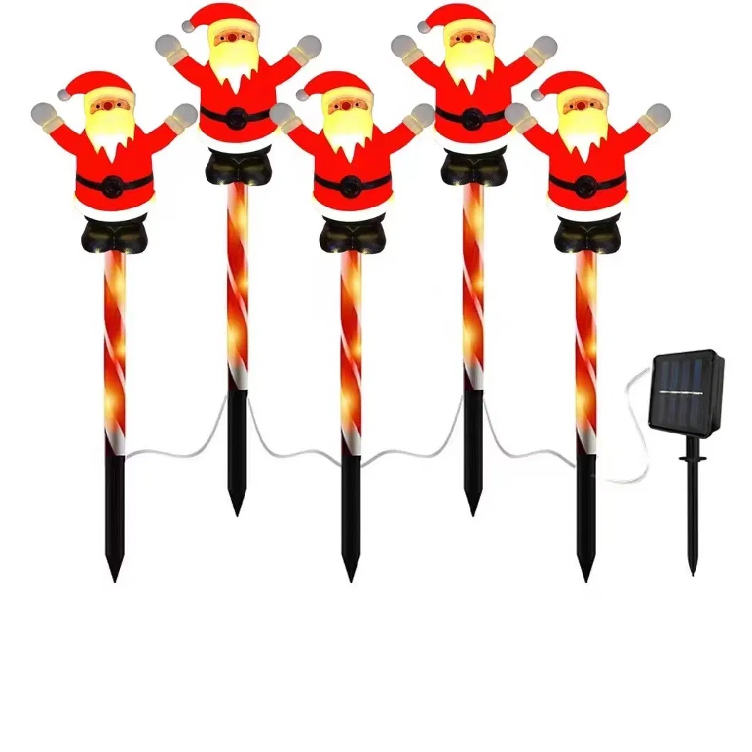 Christmas Elk Solar LED Decorative Ground Plug Lights Festival Patio Garden Lawn Lamps