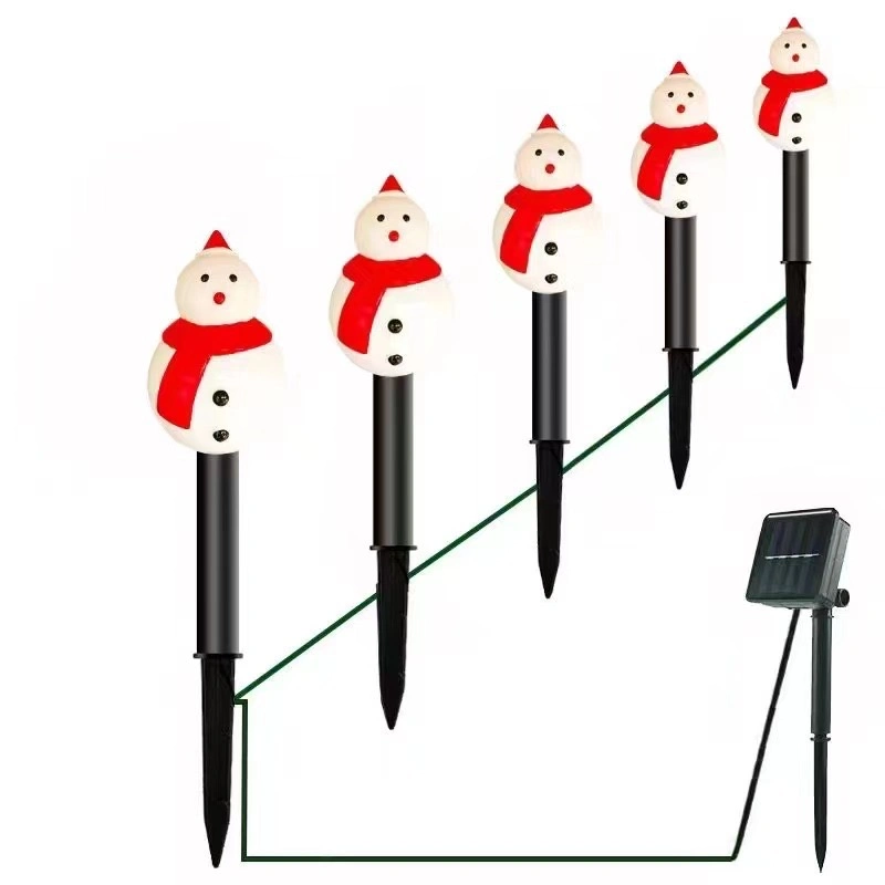 Christmas Elk Solar LED Decorative Ground Plug Lights Festival Patio Garden Lawn Lamps