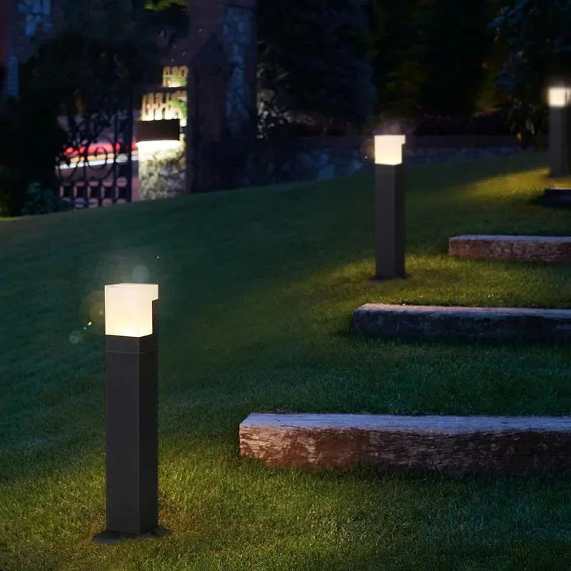 10W Square Modern IP65 Waterproof Landscape Garden LED Lawn Light