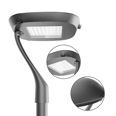 JD IP66 impermeabile 5 anni garanzia LED alluminio per uso in strada all′aperto Lampada da parcheggio, illuminazione della strada del giardino sul montante panoramico