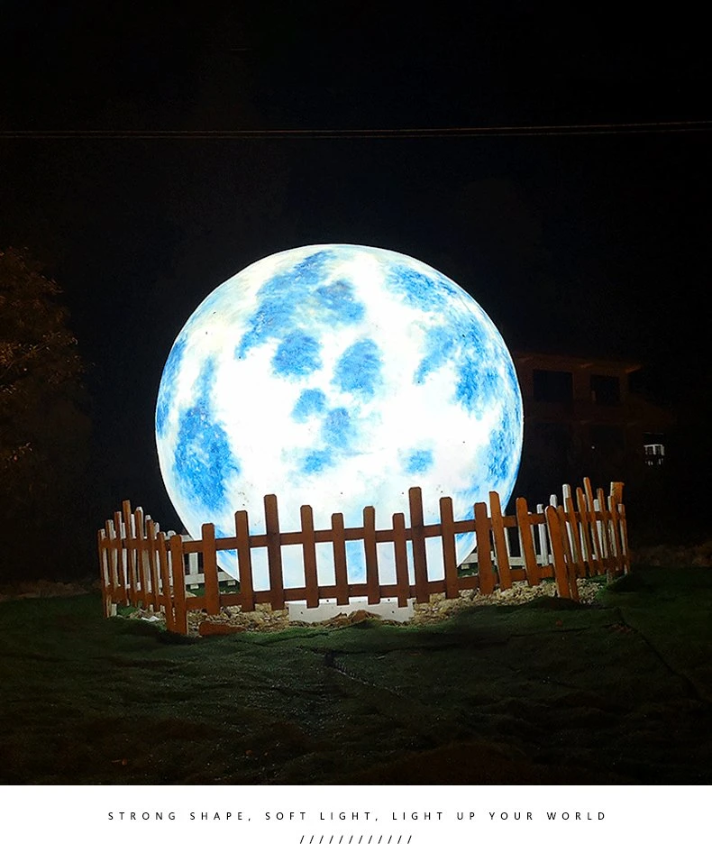 Outdoor Lawn Lamp Moon Lamp Party Atmosphere Design Creative Courtyard Crescent Lamp