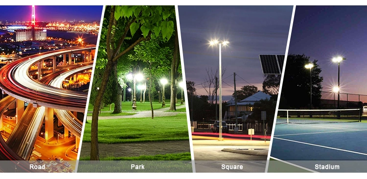 100W IP65 Integrated Solar Streetlight Cheap Price Motion Sensor Garden Lamp LED Road Light Countryside Courtyard All in One Solar Street Light