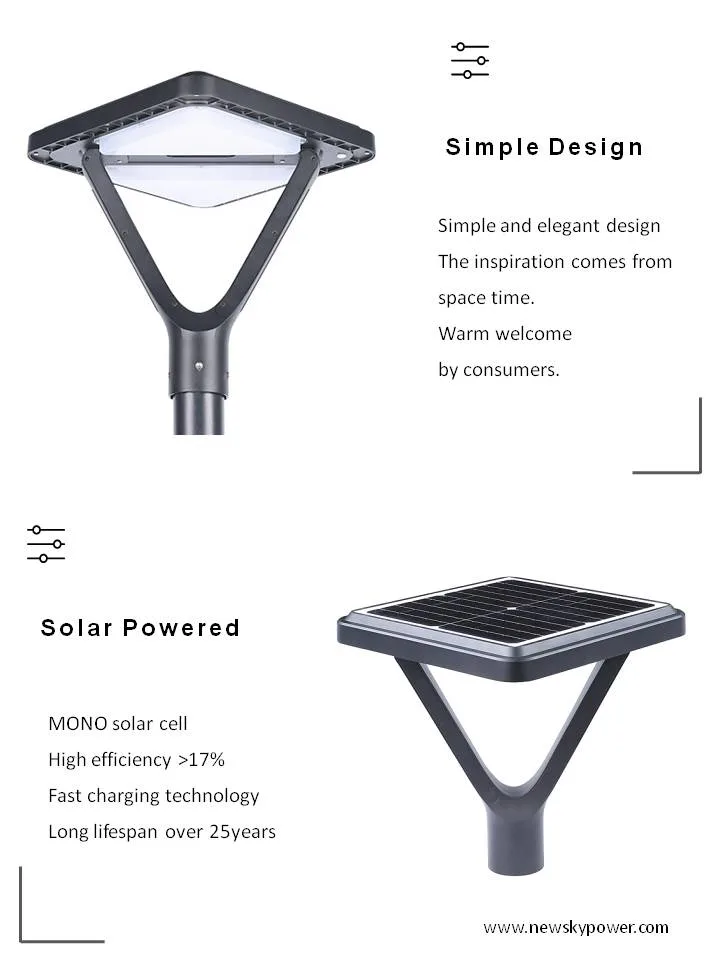 Discount Outdoor Die-Casting Aluminum Waterproof Dusk to Dawn Solar Powered Lights for Garden Road Street Plaza Park