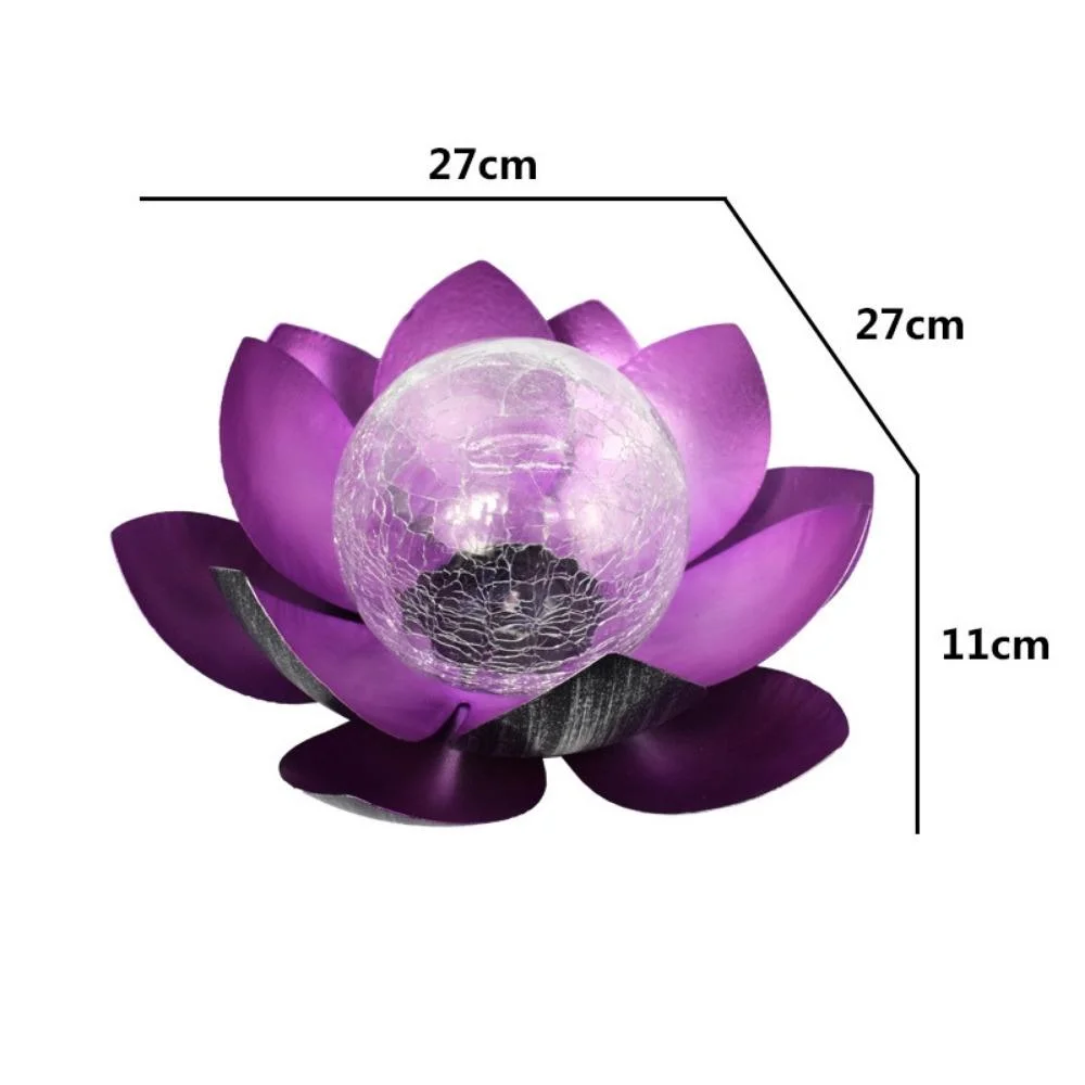 LED Iron Lotus Solar Light Outdoor European Garden Landscape Lamp Holiday Garden Courtyard Path Decoration Lamps Wyz20929