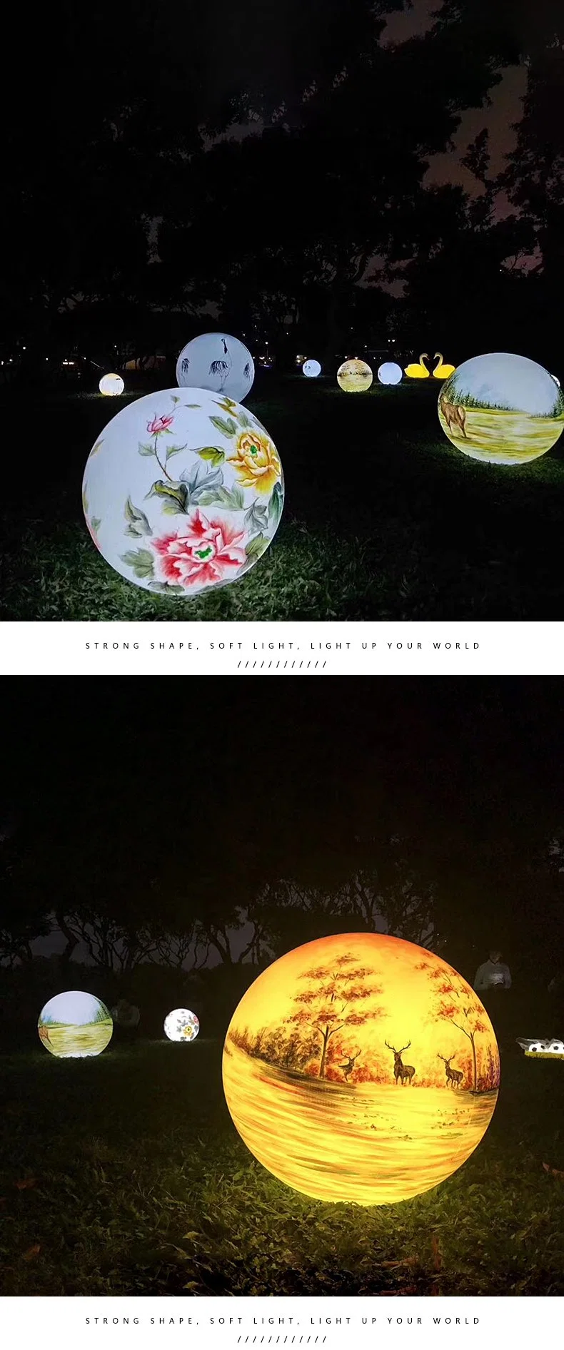 Outdoor Lawn Lamp Moon Lamp Party Atmosphere Design Creative Courtyard Crescent Lamp