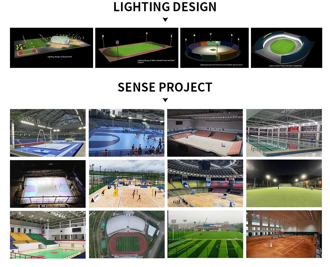 150W 200W 300W 400W Construction Site Outdoor Waterproof IP66 Sport Stadium 140lm/W LED Flood Light