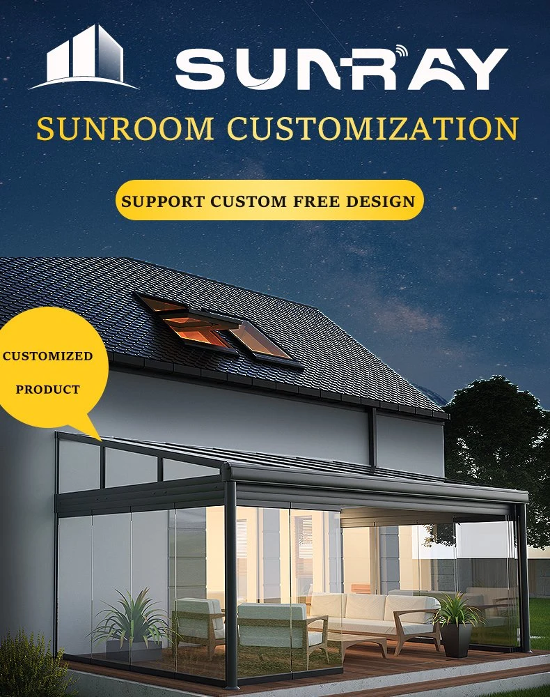 Customizable Noise-Proof Sunlight Room Courtyard Glass Sunlight Room Modern Garden