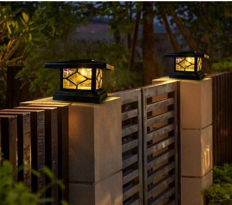 Best Modern Solar Powered Yard Decorative Lamp LED Post Top Light