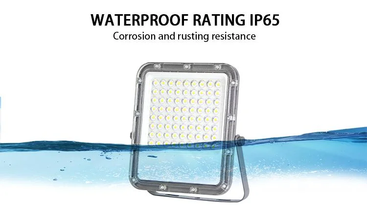 Long Distance Stadium CE EMC RoHS Outdoor Garden Super Bright Marine Grade 100W IP65 Dusk to Dawn Outdoor LED Floodlight Slim Solar Flood Light