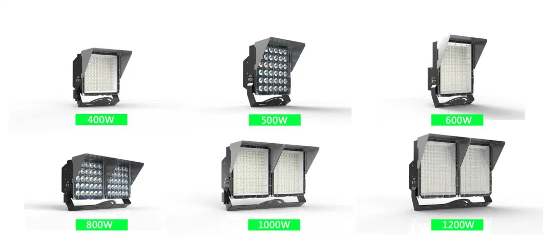 Outdoor LED Flood Light with 5-Year Warranty IP67 6-Degree Beam 400W-1200W Aluminum Lamp Body for Sports Stadiums ETL Patio Lighting Inspiration