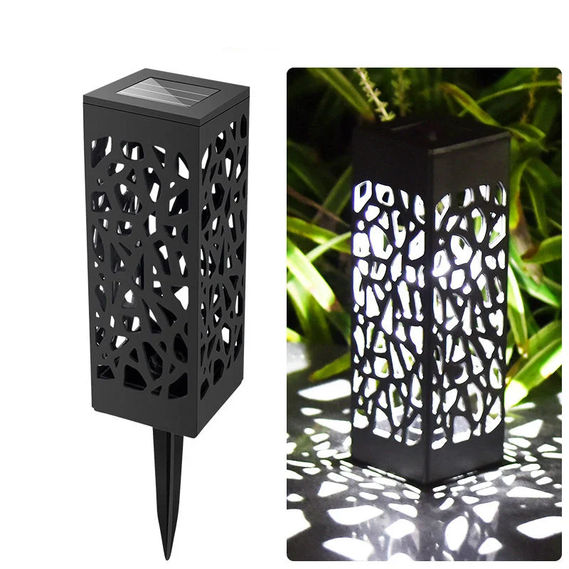 Hollow out Lamp Path Pathway Automatic 1 LED Solar Garden Lights