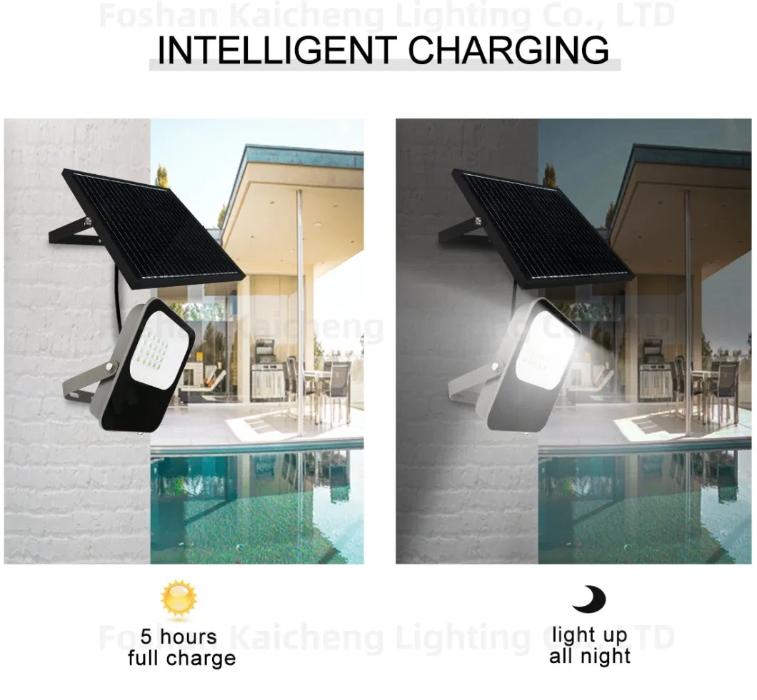 IP65 High Lumen 30W 50W 100W 150W 200W LED Solar Flood Lamp Garden Flood Light Integrated Outdoor Solar Floodlight for Landscape