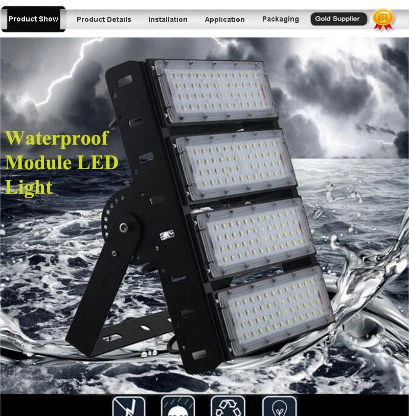 Outdoor Patio Stadium Street Mountable 800W 600W 500W 300W LED Flood Light