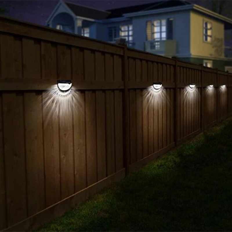 Solar Fence Wall Light for Porch Railling Front Door Fence Balcony Stiar Deck Pool Yard