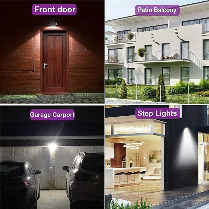 Solar Street Lights Outdoor Wireless Solar Security Wall Light Motion Sensor with 3 Lighting Modes for Front Door Garden Yard