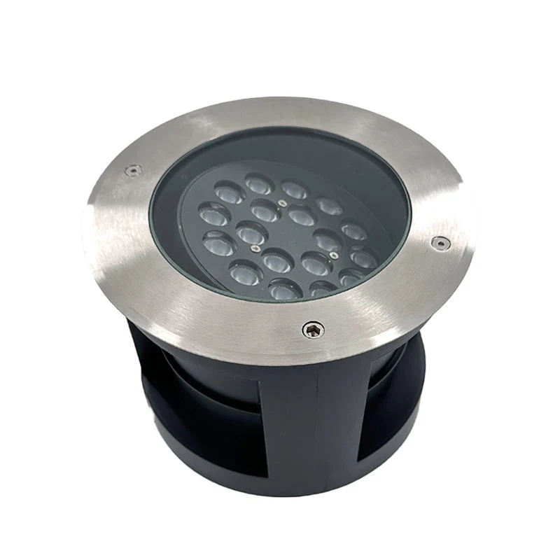 2023 New LED Tiltable Adjustable Angle Stainless Steel Outdoor IP67 Buried Inground Garden Floor Underground Lamp