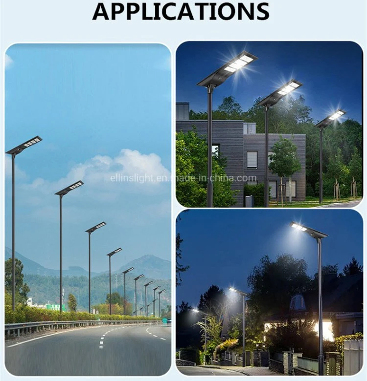 Dimmable off-Grid LED Lights Solar LED Lamps IP66 Solar Courtyard Lighting 80W 100W