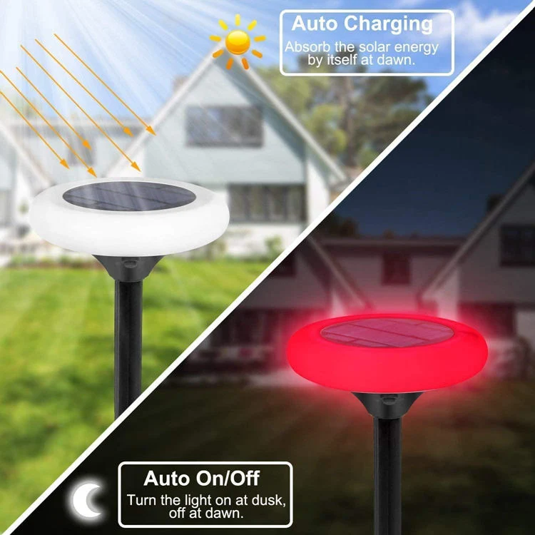 RGB Changeable Solar Garden Path Walkway Lights