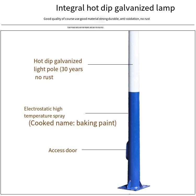 Customized Outdoor All in One Solar Street Light LED Light Pole Solar Lamp for Garden Pathways