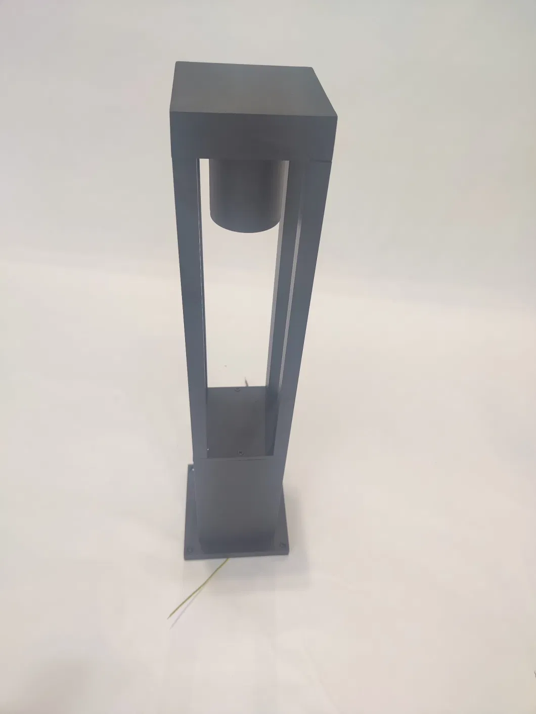 GU10 Socket Square Aluminum IP65 Outdoor Pathway Park Landscape Post Bollard Lawn Garden Light