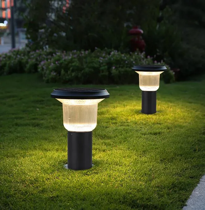 IP65 Outdoor Die-Casting Aluminum Lawn Landscape Pathway LED Lamp Solar Garden Light for Yard Pathway Walkway Decoration Resident