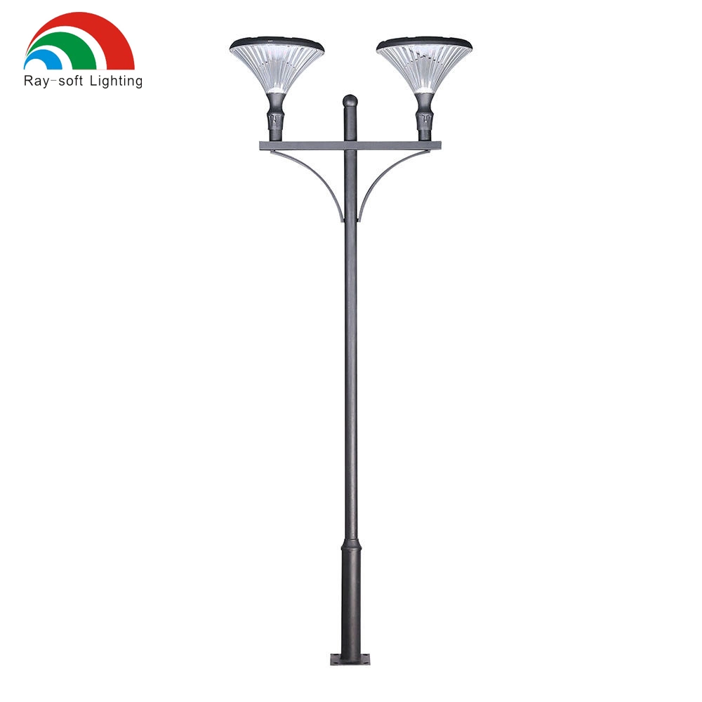 All in One 16W 25W Solar Garden Pole Light IP65 Waterproof for Outdoor Energy-Saving Pathway Solar Yard Light