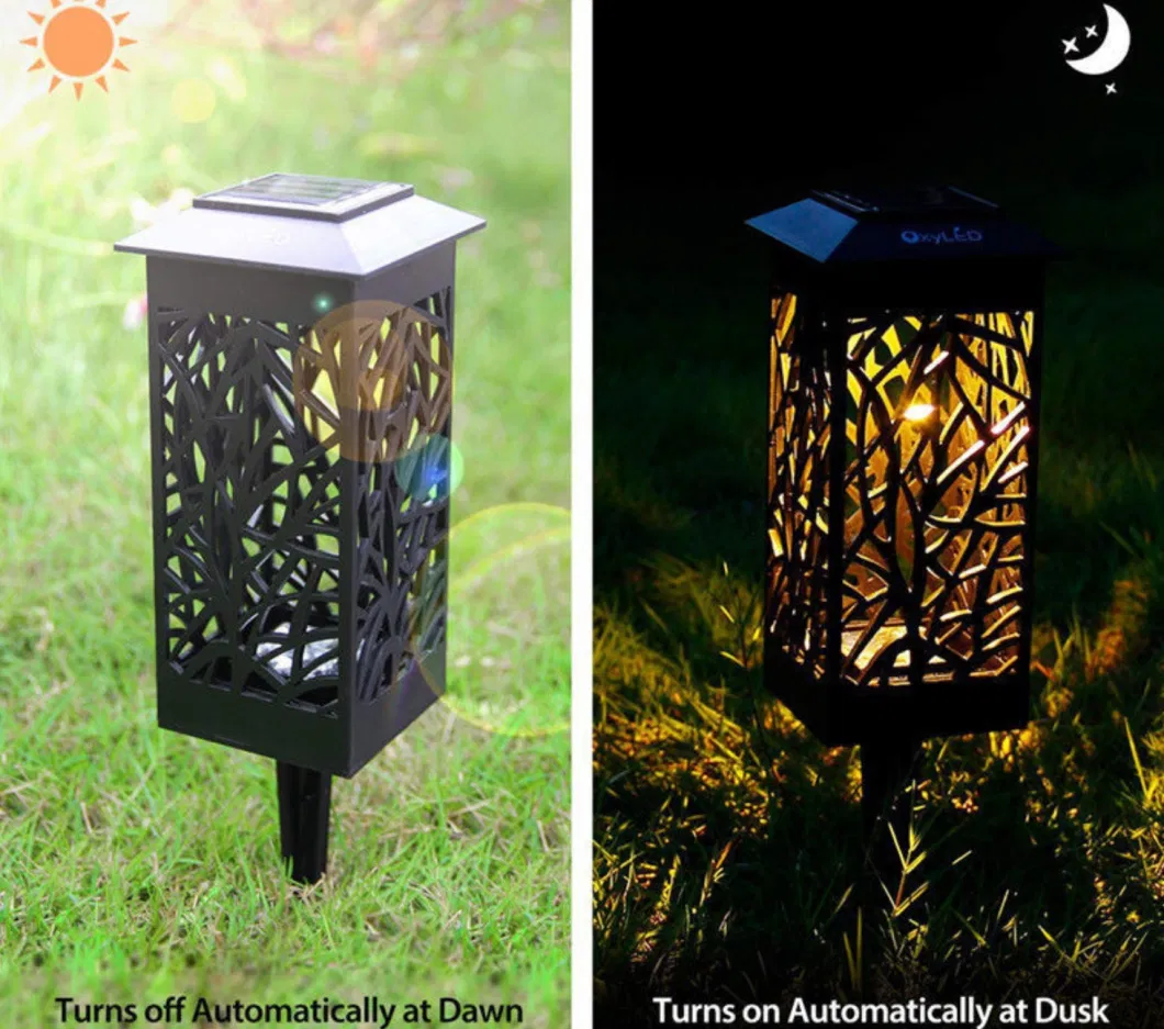 Solar Garden Lights, Bright Pathway Outdoor Garden Stake Stainless Steel Waterproof Wireless Sun Powered Landscape Lighting for Yard Patio Walkway